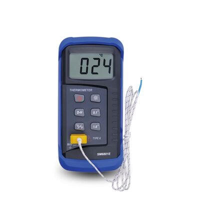 Купить SM6801E Цифровой термометр с термопарными датчиками типа K, функцией хранения данных и 3 1/2-битным ЖК-дисплеем Производство в сети