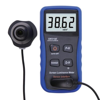 ซื้อ เครื่องวัดความสว่างหน้าจอ SM218E ช่วง 0.01~39990cd/m2, ตัวตรวจจับเซลล์แสงอาทิตย์ซิลิคอน และจอแสดงผล LCD HD การผลิตออนไลน์