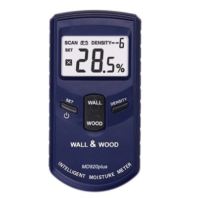 ซื้อ MD917PLUS/MD918PLUS.MD919PLUS/MD920PLUS เครื่องวัดความชื้นที่มีการชดเชยอุณหภูมิอัตโนมัติและการวัดความถี่สูงสําหรับคอนกรีต ไม้และกระดาษ การผลิตออนไลน์