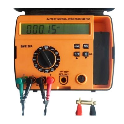 Acheter SM8126A Testeur de résistance interne de la batterie avec sonde de température infrarouge à ondes sinus de 1 kHz et grand écran LCD rétroéclairé fabrication en ligne