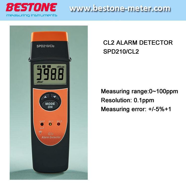 Portable Chlorine Gas Detector - Cl2 Tester with Alarm