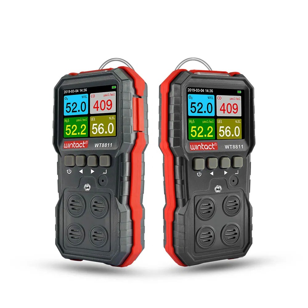 Compatible Gas Monitor Portable 4 in 1 Gas Monitor with CE and ROHS Certification